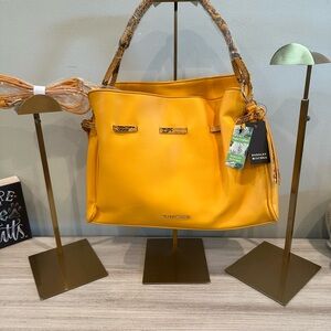 Badgley Mischka Mango Hobo Bag Modern Design 10x 13x 5x inches